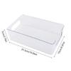 Stackable Storage Box Transparent Storage Tray for Bathroom and Kitchen Easy to Clean Makeup Organizer for Women Girl