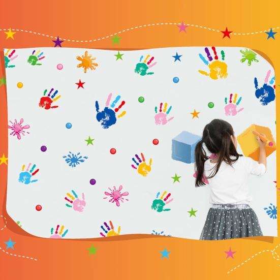 Autocolant frumos pentru grădiniță, detașabil, imprimare transparentă