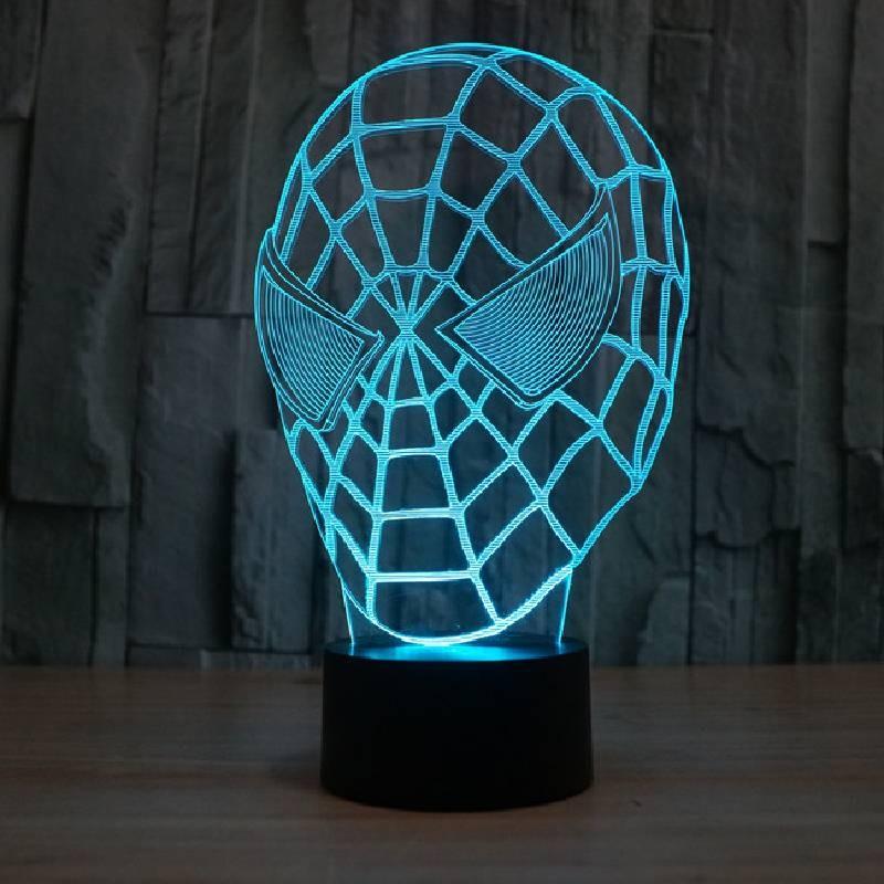 Led Night Superheroes Light Color Changing Mode Living Room Decor Bedroom