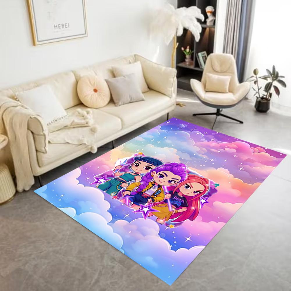 Galactic Warriors Action Floor Mat Perfect for Study room Foyer Hallway Decorate room Antislip Carpet Anime Office Decor