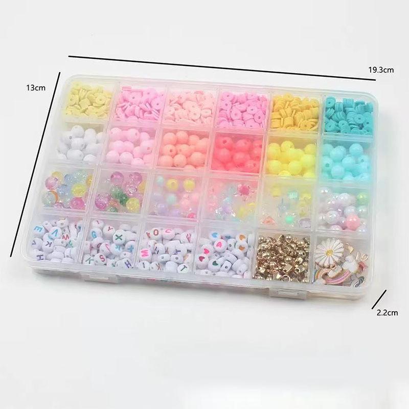 Jewelry Bead Making Kit Acrylic Plastic Materials Creative Crafts Children Gift
