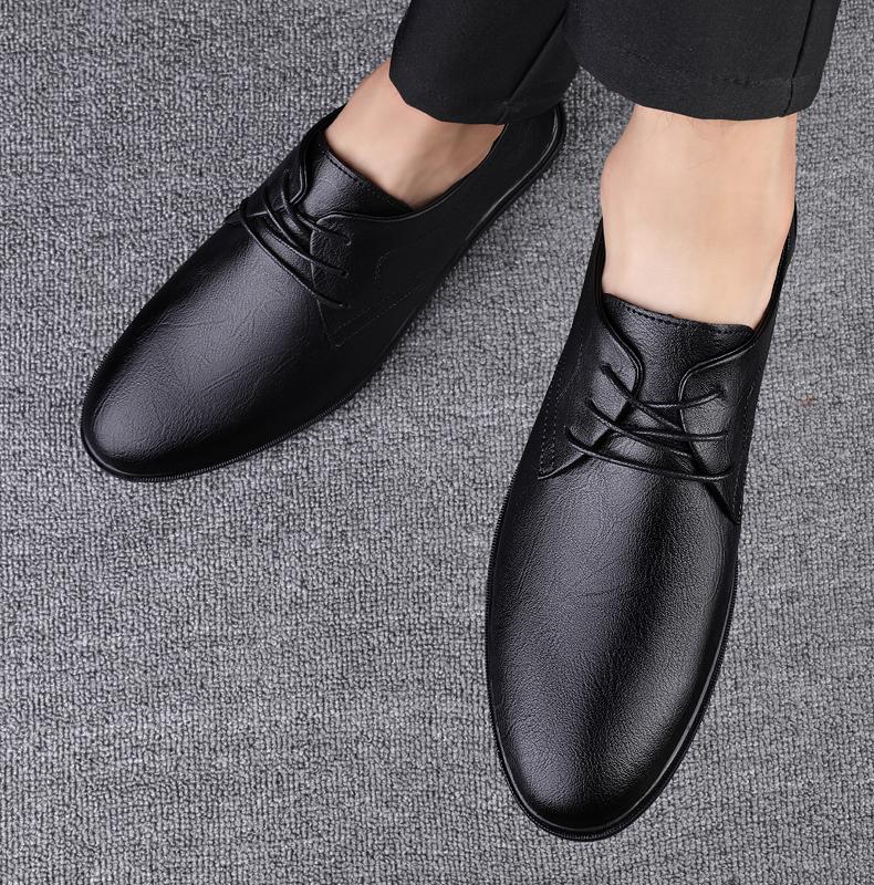 Pánské boty z pravé kůže, pohodlné, pro volný čas, klasické, pro muže, obchodní boty, univerzální, pánské, nazouvací, šněrovací, oxfordské boty