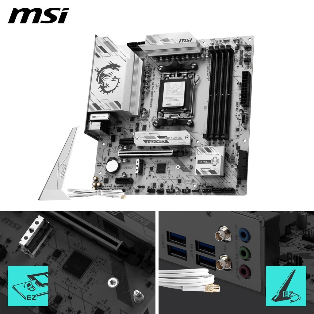 MSI B850M GAMING PLUS WIFI6E Gaming Motherboard MB6803 Micro-ATX