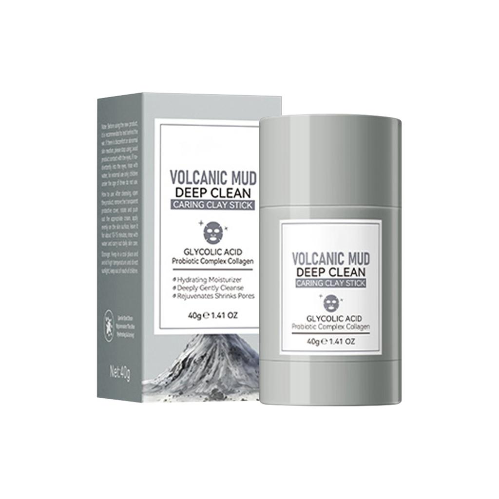 DEEPLY CLEANSE SOOTHING SHRINK SKIN PORES,Clean And Tighten Facial Mud Mask Stick, Easy To Apply, Easy To Rinse 40g