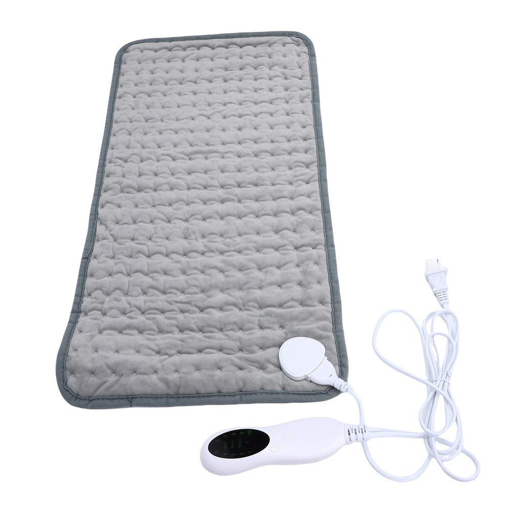 Värmedyna 10 Värmeinställningar Mjuk Flanell Bärbar Elektrisk Värmedyna för Mage Midja 30x60cm 75W