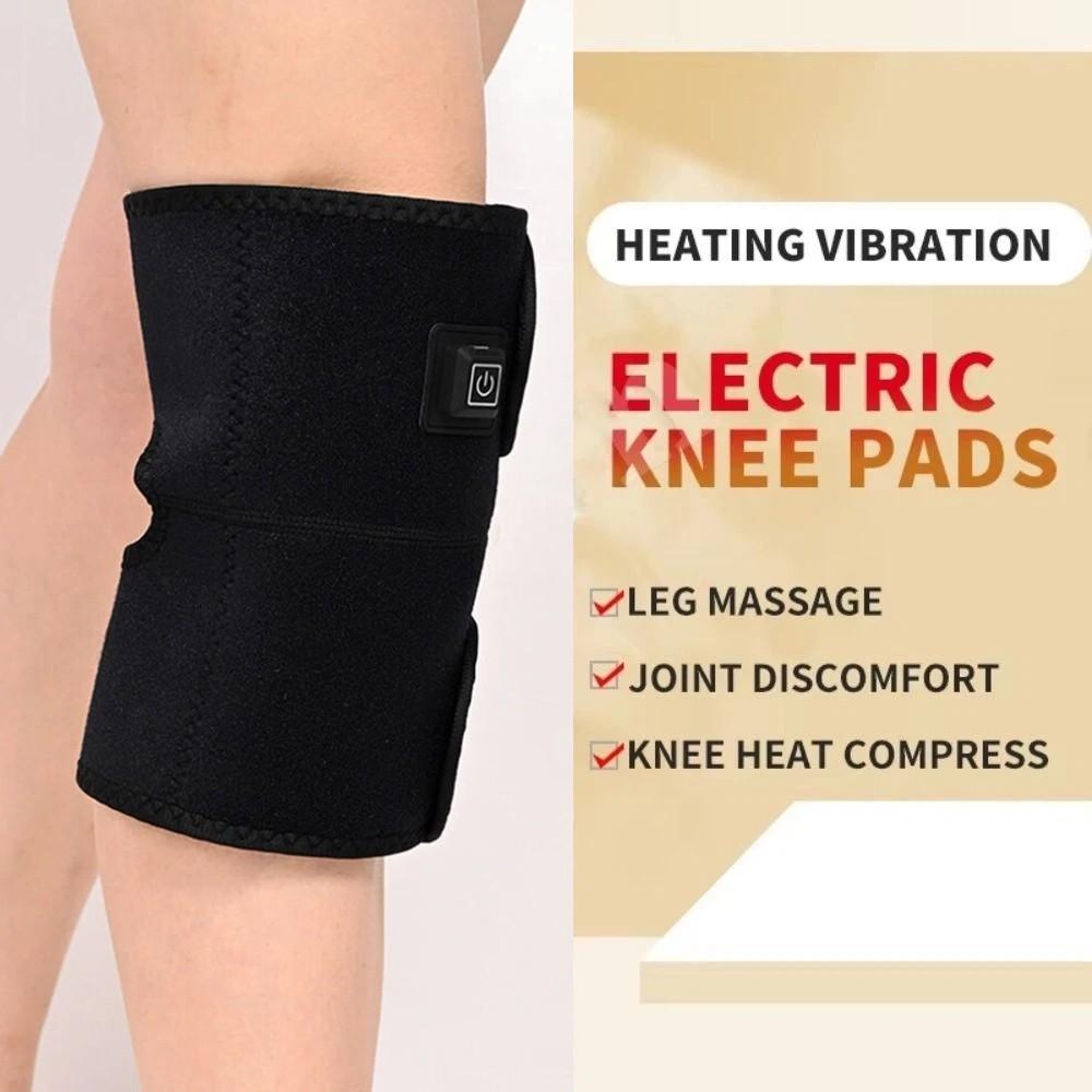 3 Heat Levels Electric Heating Massager Black Heating Vibration Massager  Arthritis Prevention