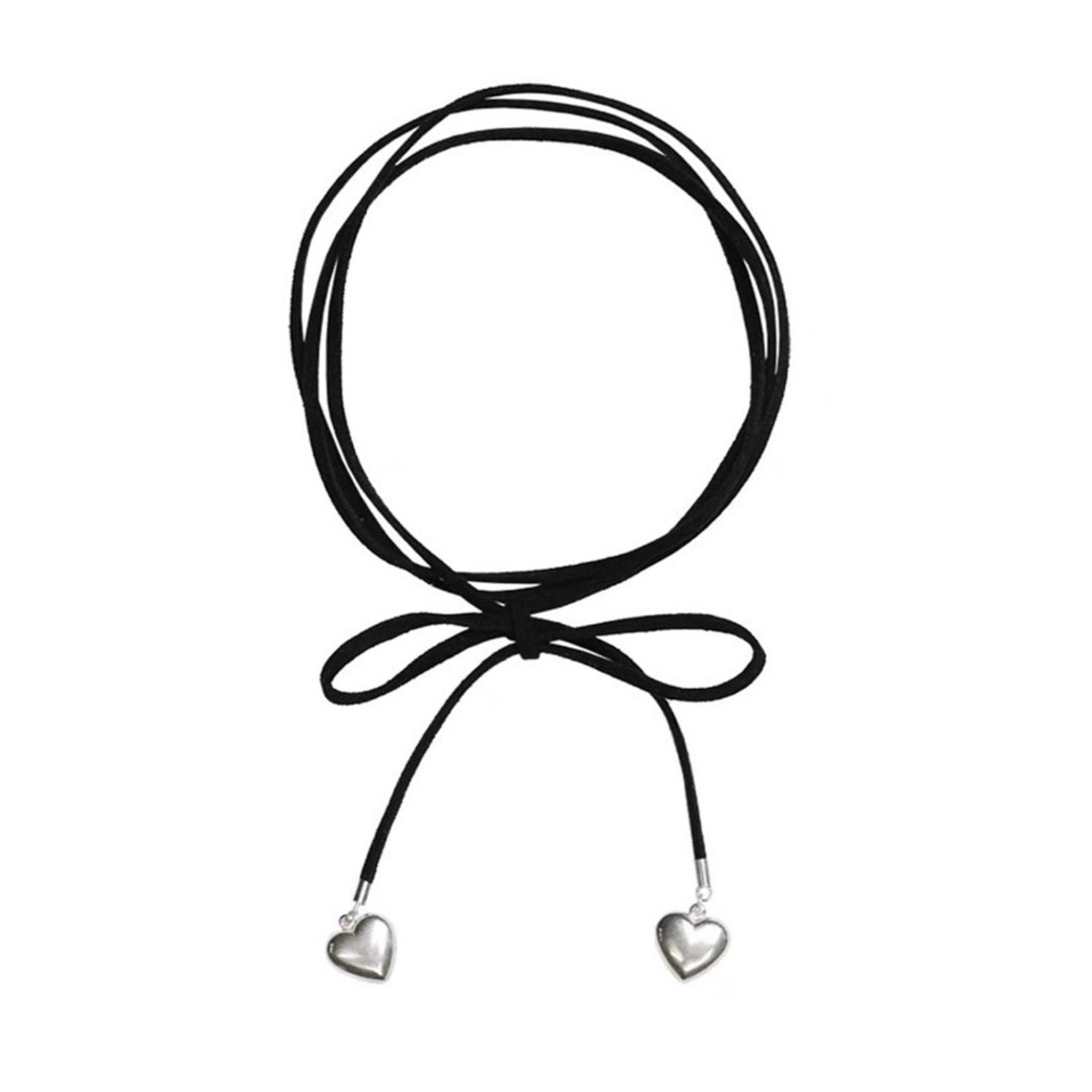 

Ожерелье-чокер с бантом, мягкий удобный кожаный шнурок, регулируемая длина, ювелирное украшение, стильный праздничный аксессуар