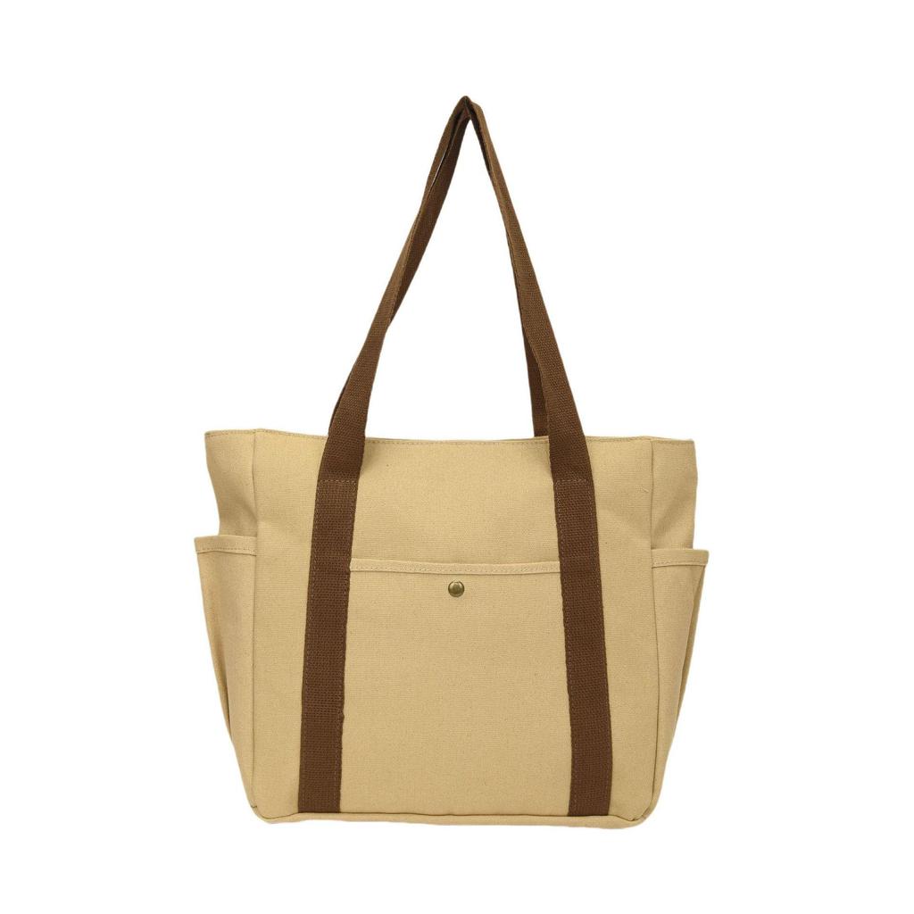 2025 Versatile Canvas Women's Shoulder Bag - Large Capacity Tote for College Students