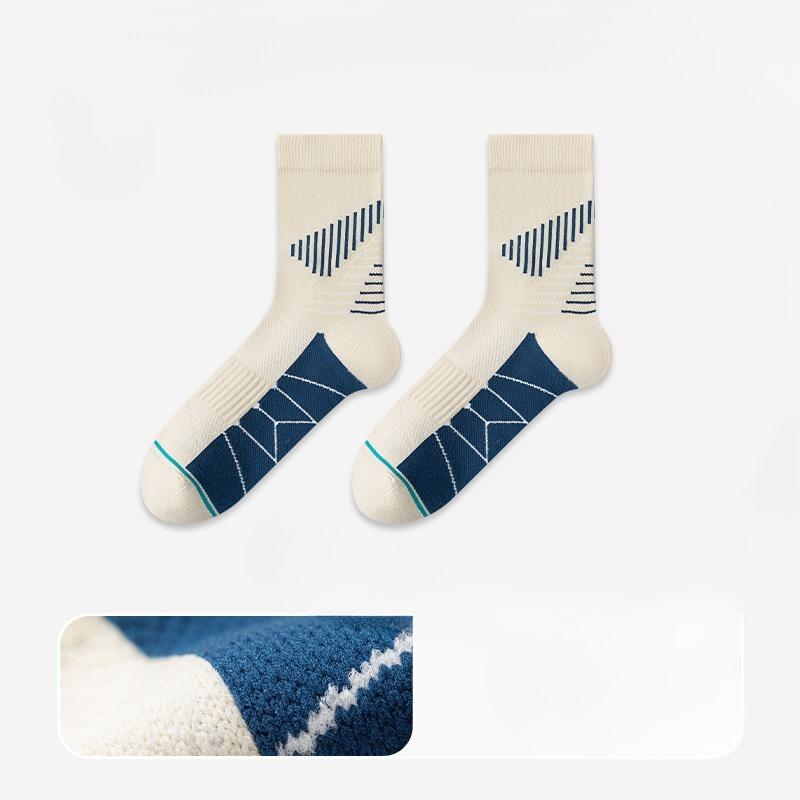 Men's Autumn and Winter Professional Outdoor Running Breathable Sweat Absorbing Non Slip Pressure Tube Socks