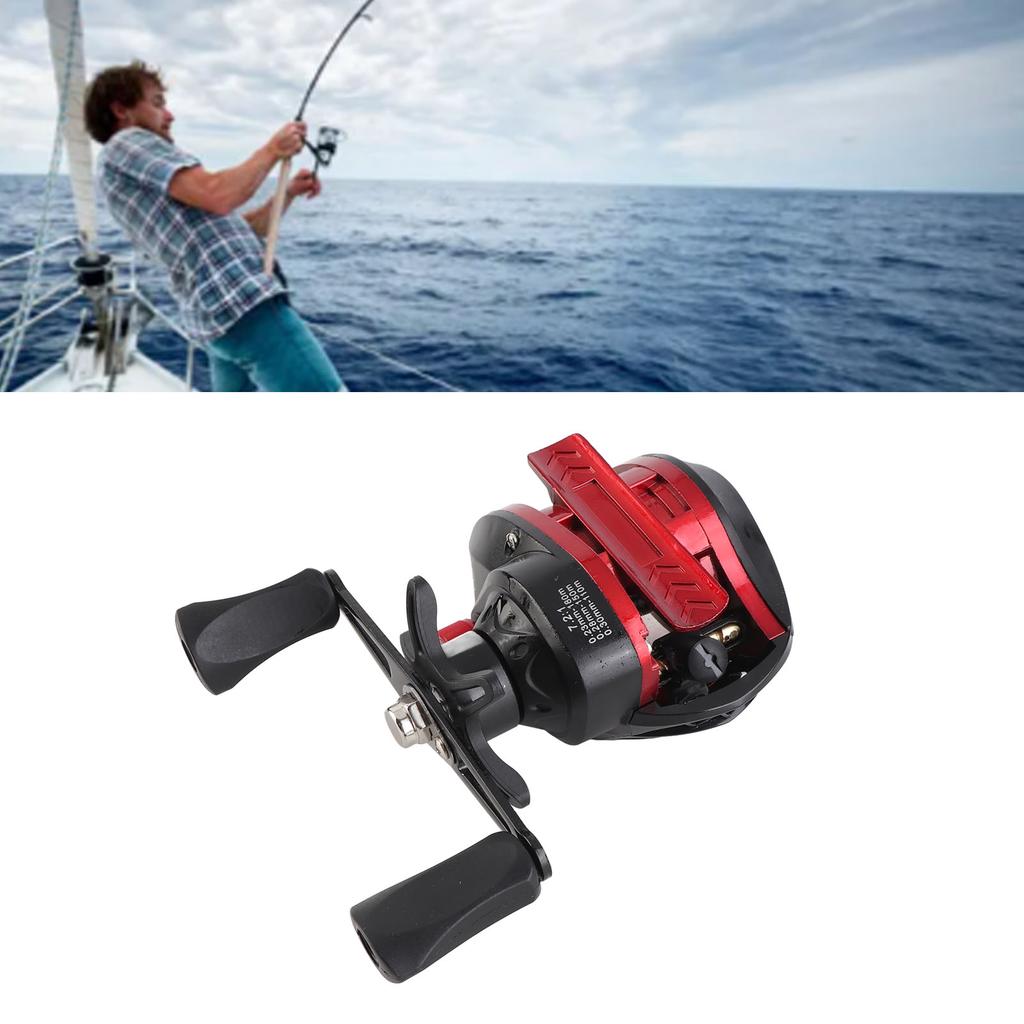 Baitcasting Hjul Metal Lang Kast Kraftfuldt Letvægt Glat Baitcaster Fiskeri Hjul til Saltvand Ferskvand Venstre Hånd