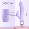 Vibrador de Conejo 3EN1 para Mujeres 10 Modos de Vibración de Empuje Estimulador del Punto G y del Clítoris con Bolas Giratorias de 360° Juguete Sexual de Silicona