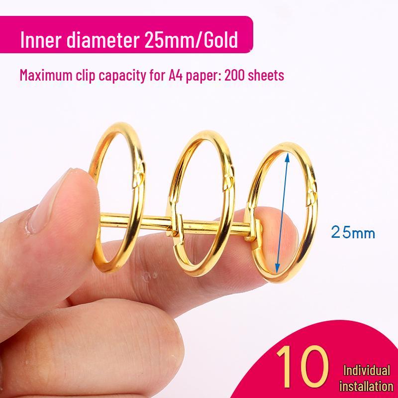 Six-Hole Metal Binder Rings - Multi-Hole Loose Leaf Binding Clip