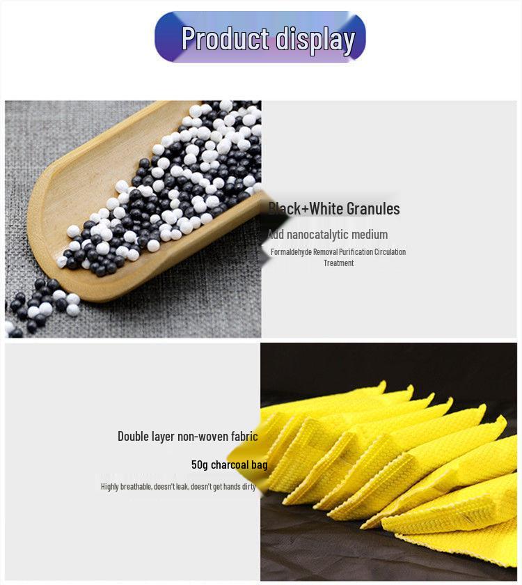 Bamboo Charcoal Bag for Odor and Formaldehyde Removal In Homes and Cars