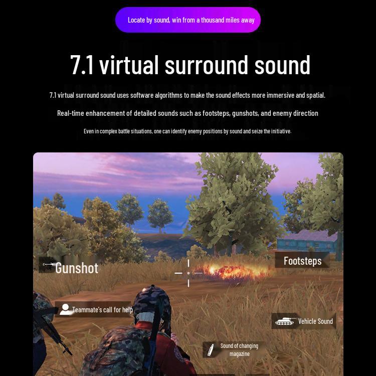 Fifine H6 RGB 7.1 Wired Gaming Headset for PC and Laptop.