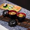 Kapaklı Miso Çorba Kasesi Çorba Kabı Çift Renkli Japon Pirinç Kasesi Japon Kasesi Yemek Aksesuarları