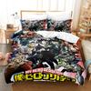 NEW My Hero Academia Anime Duvet Cover Set with Pillow Covers Polyester Teens Kids Bedding Set Full Queen King Size Bed Linen