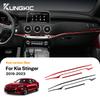 Carbon Fiber Style Interior Sticker for Kia Stinger 2019 2020 2021 2022 2023 LHD RHD Interior Panel
