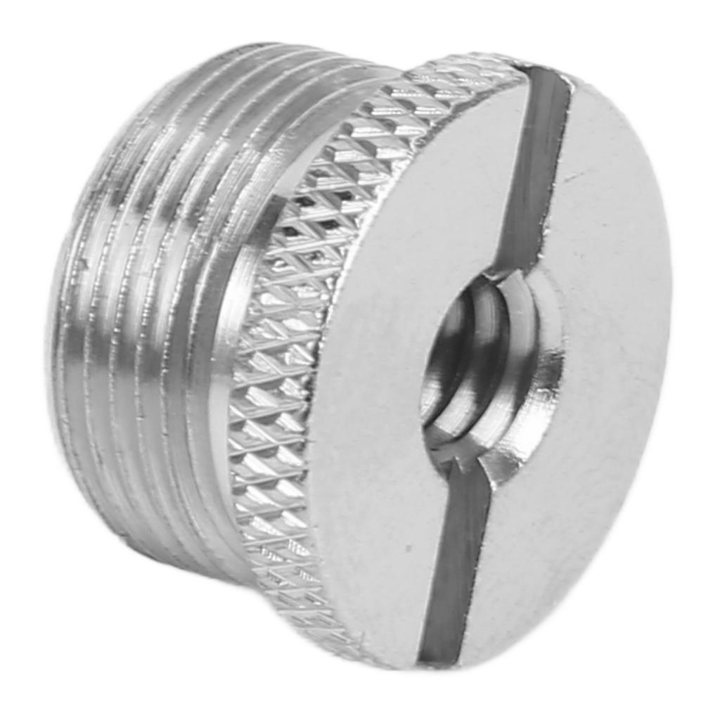 14 Weiblich auf 58 Männlich Schraubadapter Oberflächenanodisierung Behandlung Durbale Mikrofon Gewindeadapter Silber