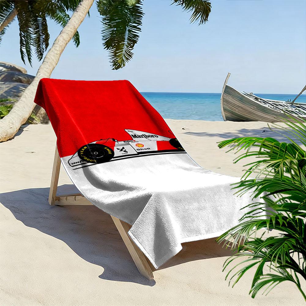 Racing Car Print Beach Towel Beach Towel Quick-drying for Travel Outdoor Sports Jogging Beach and Swimming