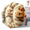 Easter Bunny Basket Outdoor Automatic Umbrella Compact 8-Rib Lightweight Durable Plastic & Iron Travel Essential Fashion Lovers Wedding Party Gift