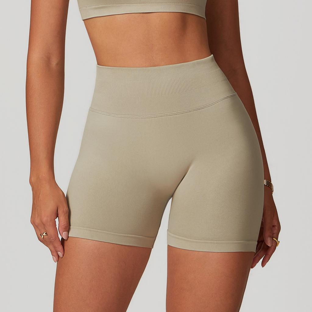 New Seamless High Waisted Yoga Shorts For Summer Women, Tight Fitting And Hip Lifting Sports, Running And Quick Drying Fitness Pants For Women