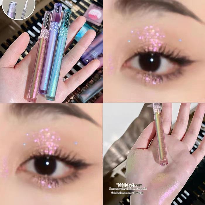 OUOII Chameleon Glitter Liquid Eyeshadow: Shimmering Pearlescent Sequins for Under Eye Makeup