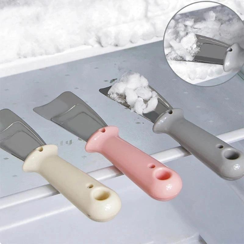 Stainless Steel Ice Remover Tool Kitchen Clean Gadget Portable Useful Fridge Tools Defrosting Shovel Freezer Ice Scraper