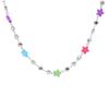 Bohemiean Star Bead Clavicle Chain Fashion Star Charm Necklace Star Chain Choker Womens Daily Outfits Delicate Jewelry