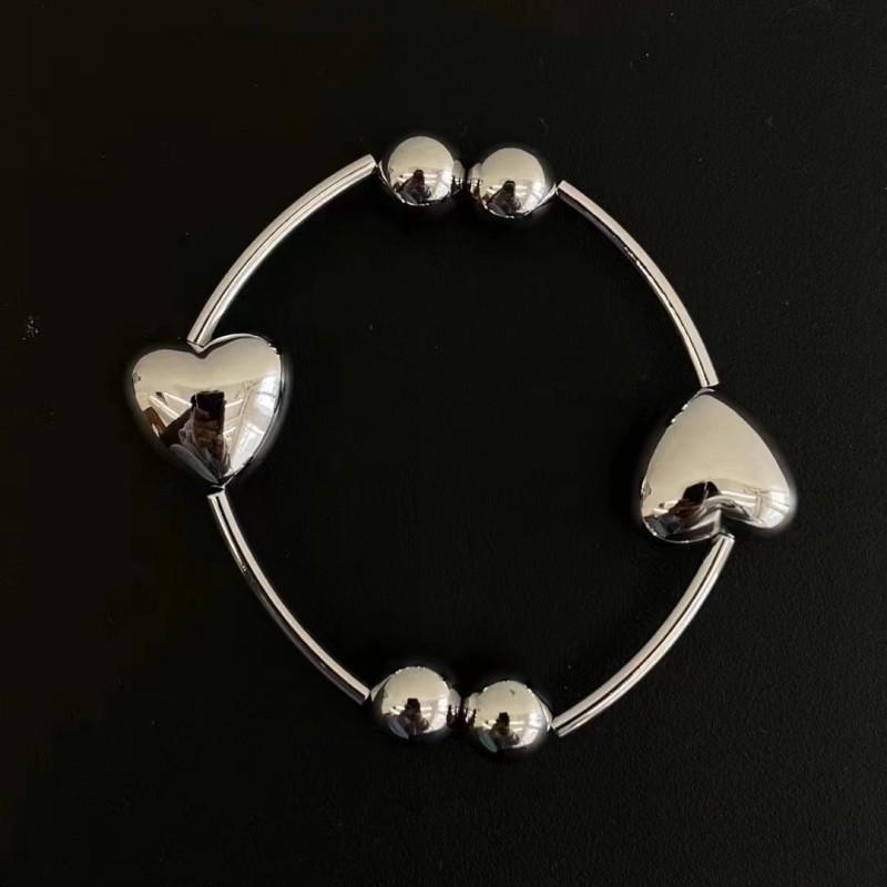 New Fashionable Sweet and Cool Metal Love Ball Necklace, Unique Female Personality, Niche Bracelet Trend Explosion