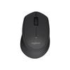 Mouse - LOGITECH - 910-004291 - Black - RF Wireless - Improved Comfort for Right-handers