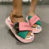 Women's Cute Cartoon Platform Slide Sandals - Open Toe, Thick Sole, PU Cover, All-Season Fashion Shoes
