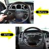 Carbon ABS Steering Wheel Center Cover Decorate Trim For Toyot Tundra 2007-2013