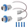 2Pcs Rear License Plate Lights Connector Socket, Fit for F-150 2004- Fit