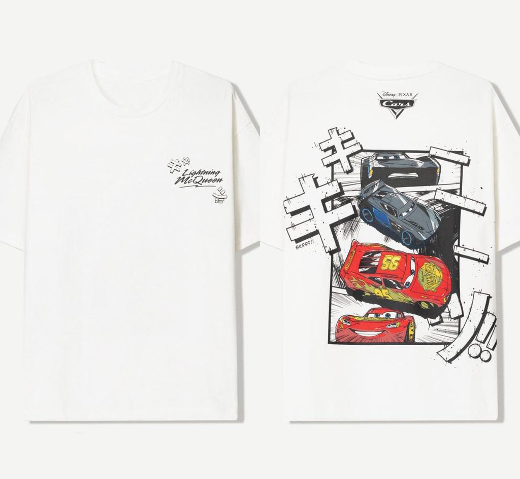 s New Trend Cartoon Lightning McQueen 95 Digital High Quality Printed WoUnisex Short Sleeve Loose Casual TShirt