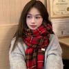 New Year of the Dragon Red Scarf Women's Winter New Plaid Imitation Cashmere Scarf Shawl Student Gift