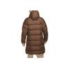 Nike Logo Print Zip-Up Hooded Down Jacket Men Outerwear Brown DV1134-259