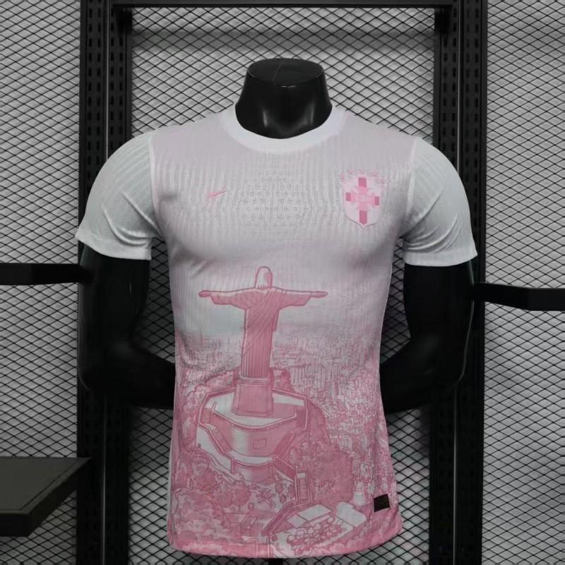 2026 Brasilien Nationalmannschaft Fußballtrikot Herren Damen Kurzarm Fußballhemd Spiel Training XXS