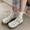 Koreanische Stapelsocken - Sommer Atmungsaktiv Einfarbig Leicht Schweißabsorbierend Vertikale Streifen Damensocken