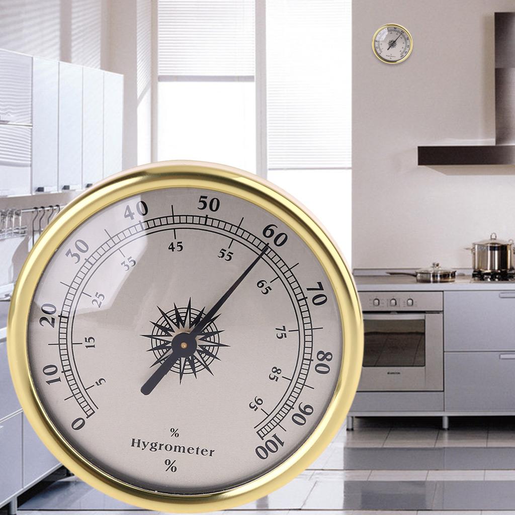 Praktischer 72mm Runder Thermometer-Ring Oberflächen-Hygrometer Feuchtigkeitsmesser Messgerät Keine Batterie Benötigt für Haus Raum Büro