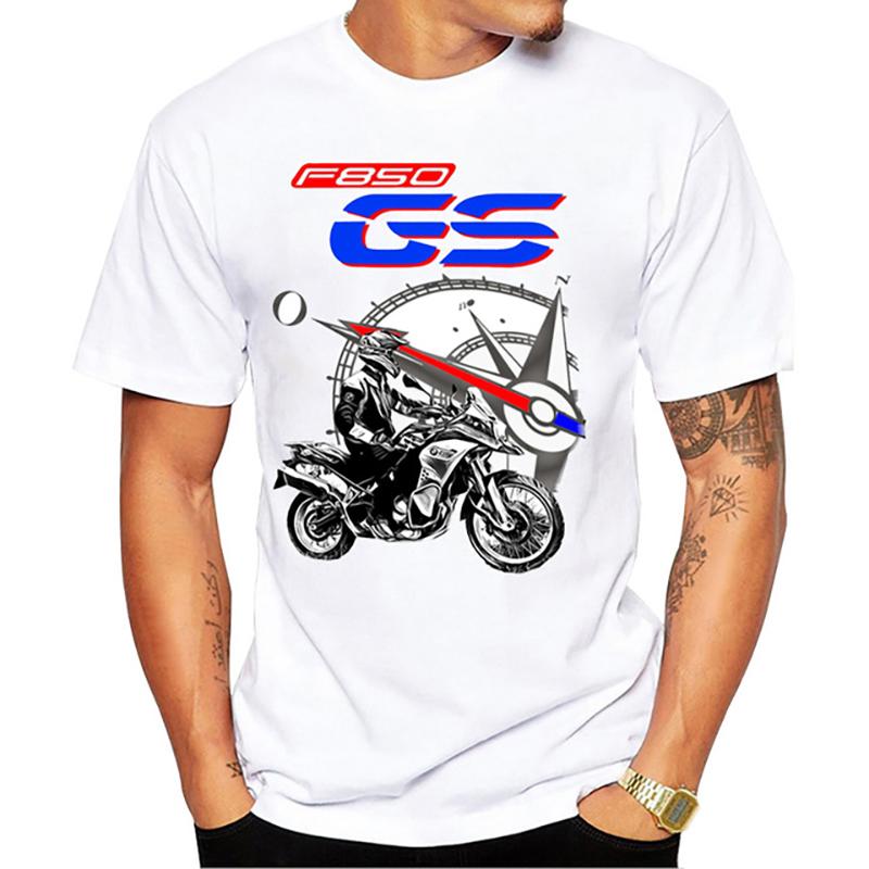 Drive The Classic Motorcycle  1250 R 1250  E30 Printed T-shirt Summer Men's Short Sleeve White Casual Top Hip Hop Boys' Cycl