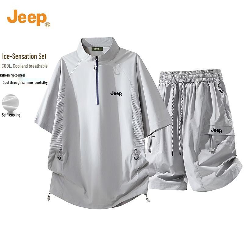 JEEP Men s Quick-Dry Cooling Two-Piece Set 4XL