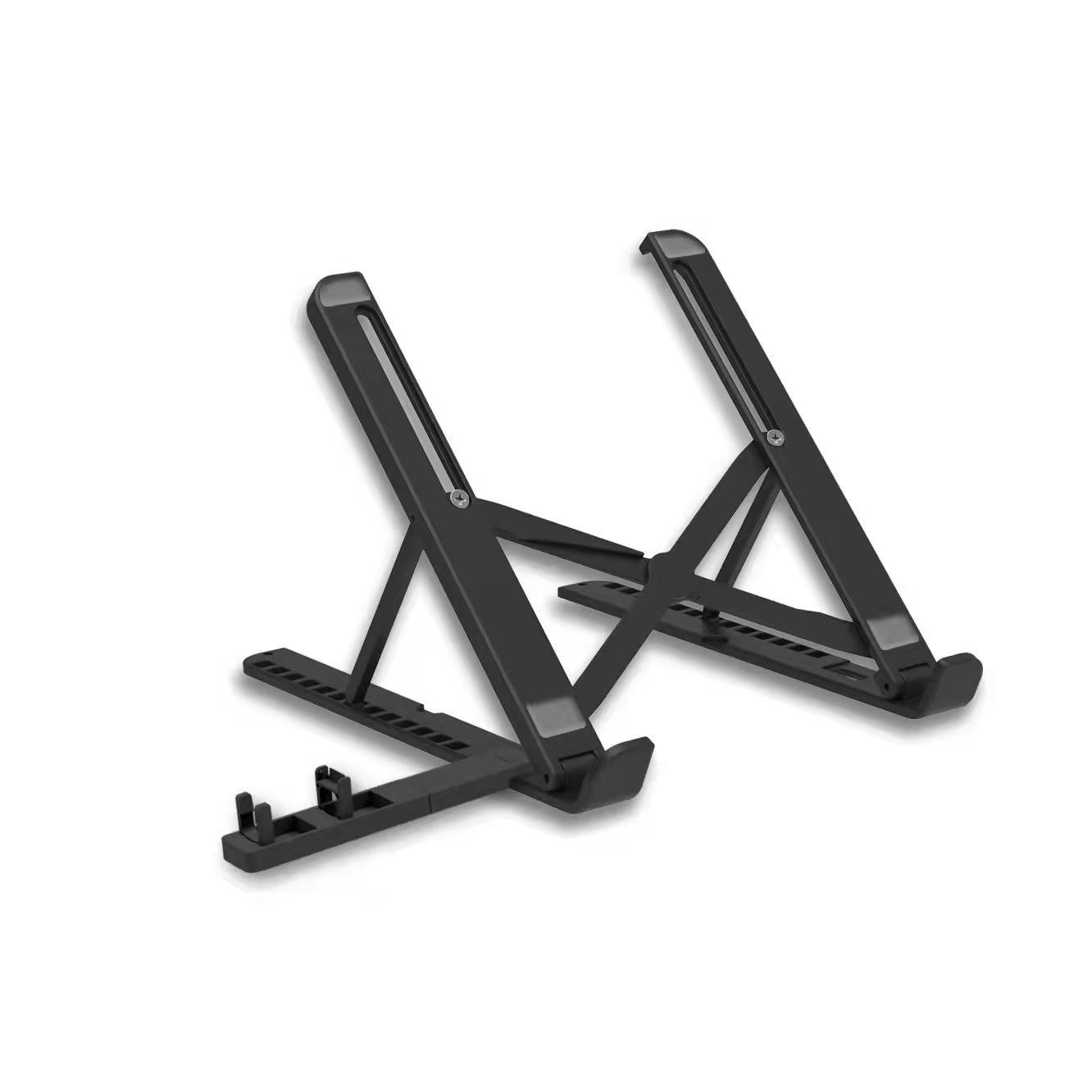 2 in 1 Laptop Mobile Phone Stand Heightening Cooling Stand Adjustable Laptop Stand чёрный