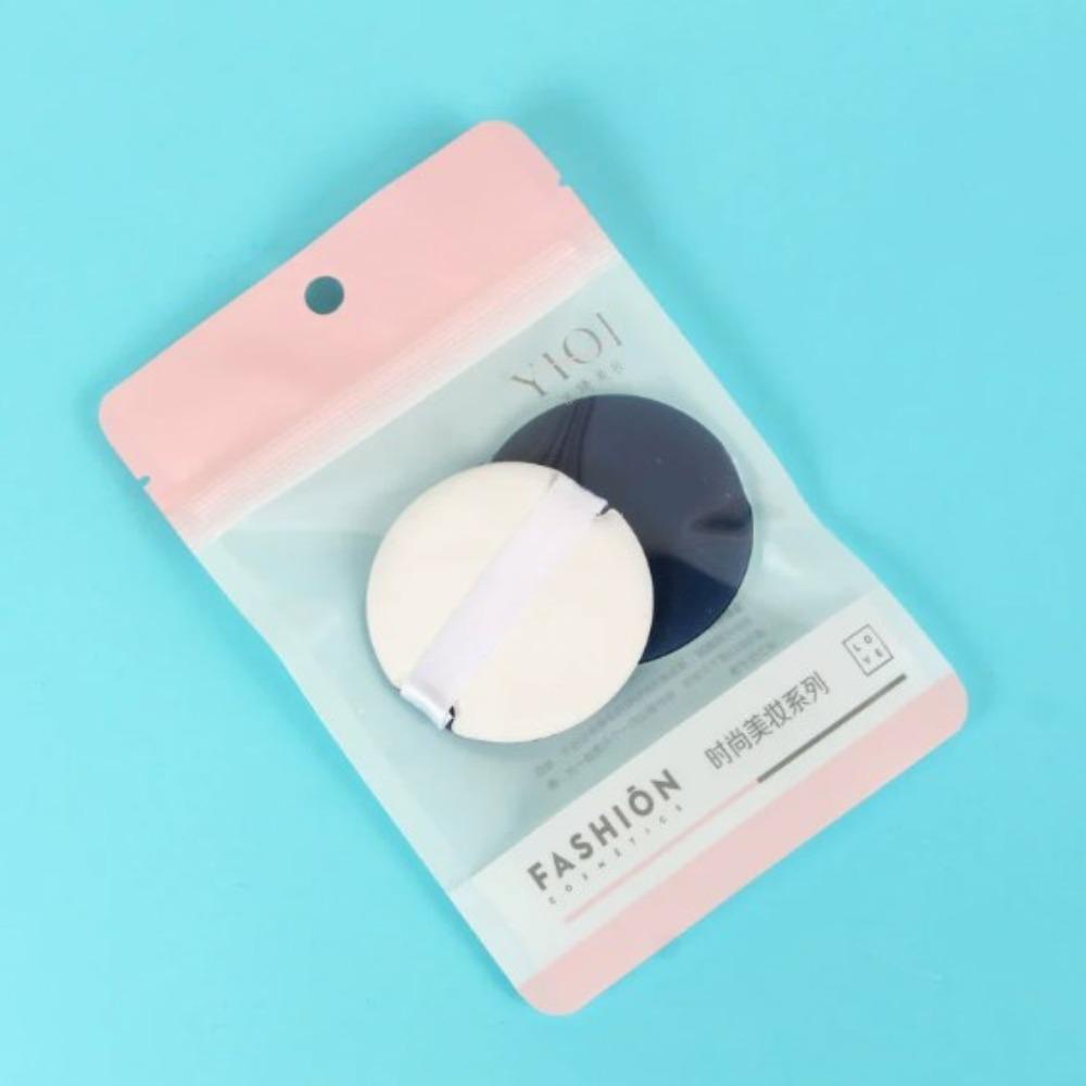 2pcs High Quality Mini Round Air Cushion Puff Dual-Use Lightweight Foundation Sponge Thin Dry Wet Beauty Tool
