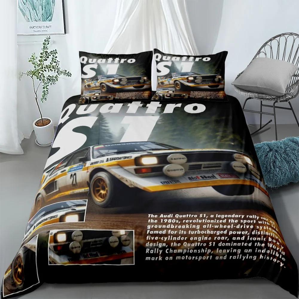 Automobile Poster Fans Duvet Cover Children's BirthdayGift with Zip Room Decor for Teenagers Adulte Microfibre Duvet Cover