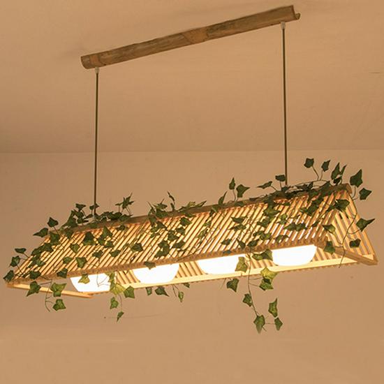 Retro Asian Tatami Pendant Light for Restaurants and Bars