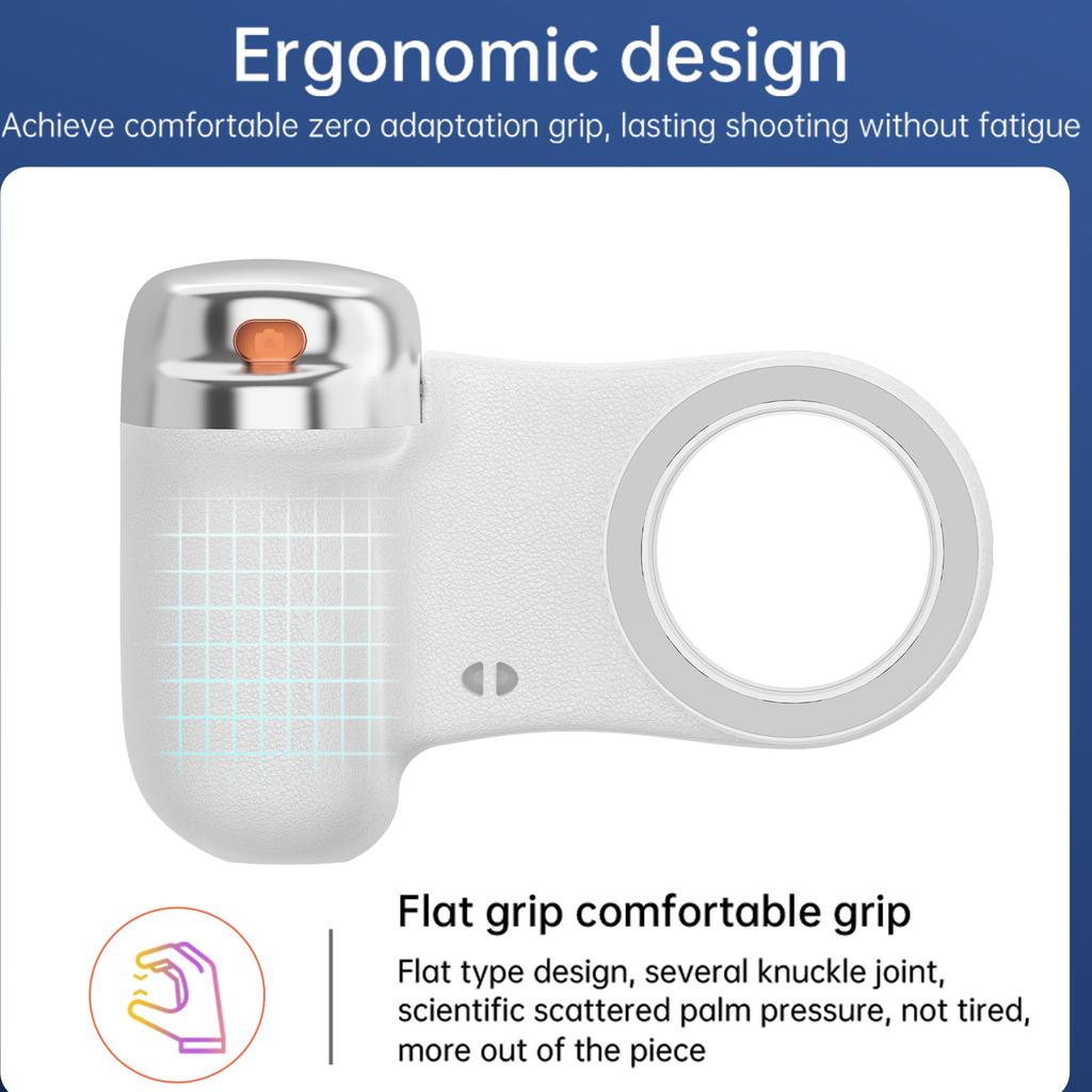 Magnetic Phone Camera Grip Smartphone Photo Holder Selfie Handle Snap with Wireless Shutter Key
