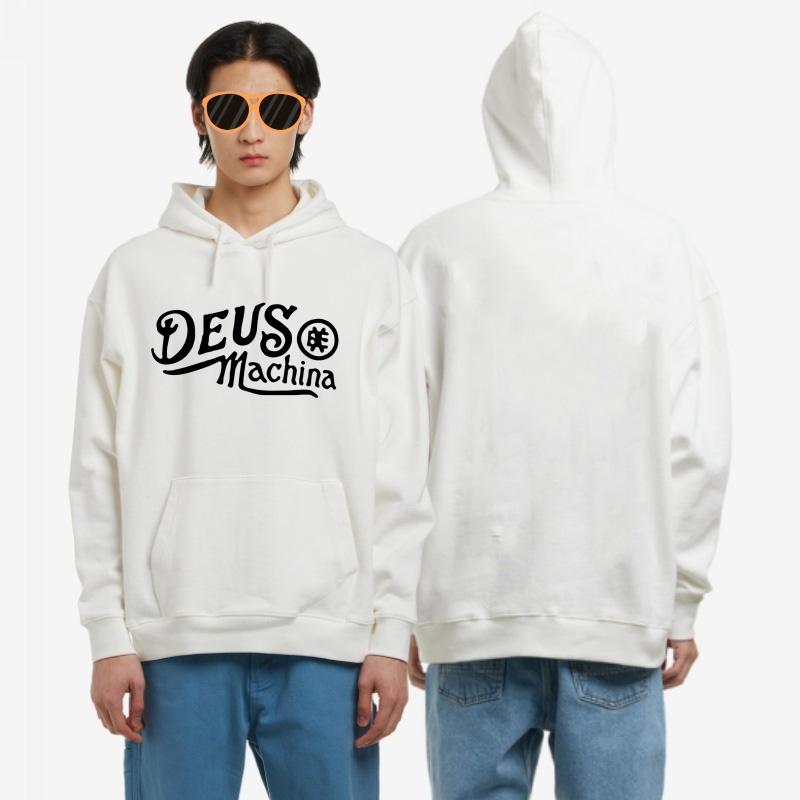 2025 DEUS EX MACHINA Letter Print Graph Hooded Fashion Men Women Sweatshirt Long Sleeve Casual Tops Harajuku Hooded Sweater MTB