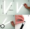 Modern stick-on wall clock 100-130cm