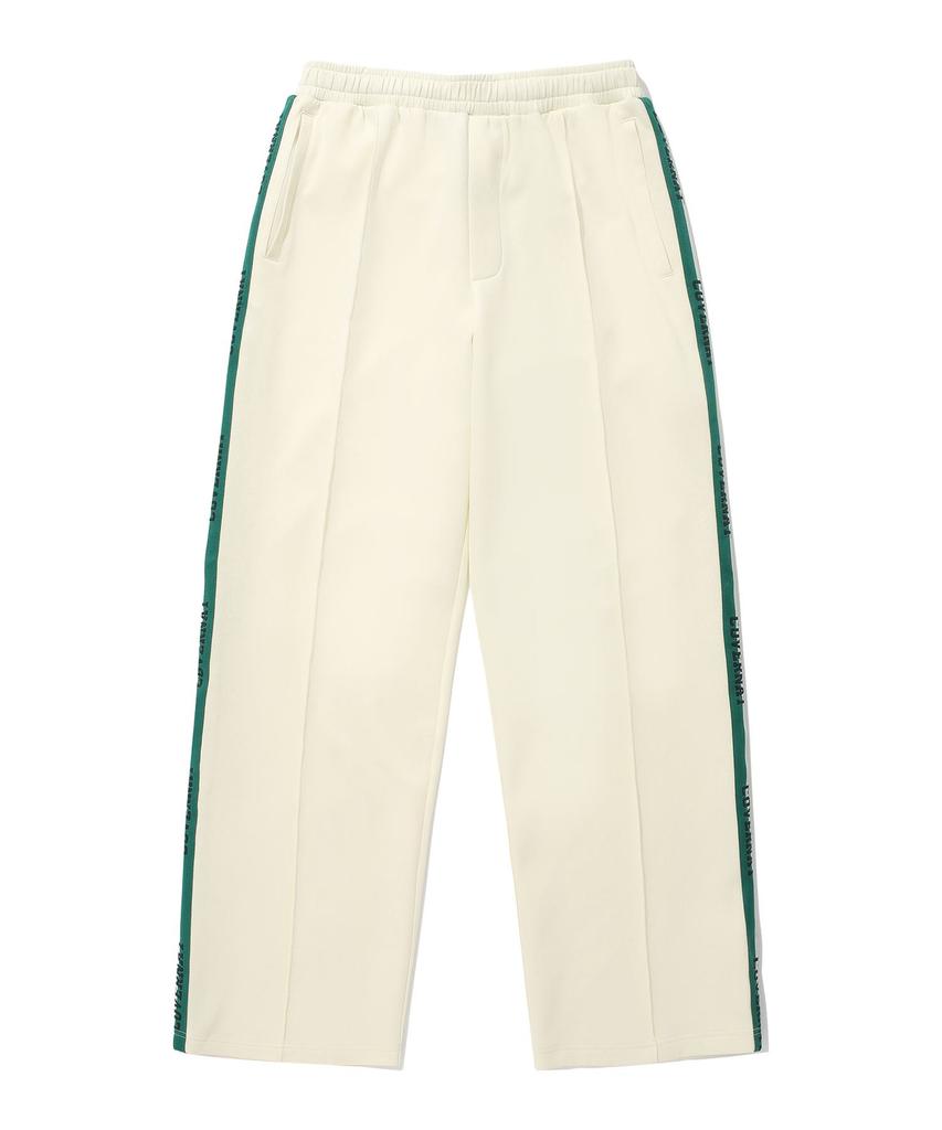 COVERNAT Retro Track Wide Pants Cream