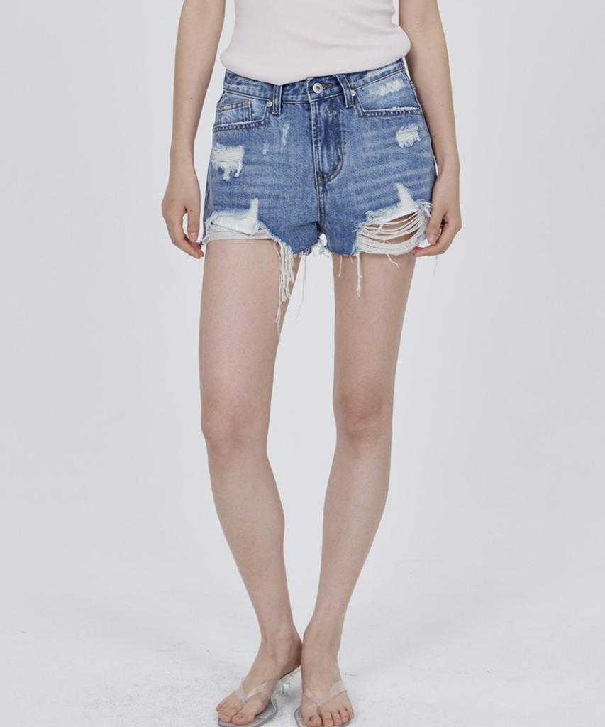 CONY Connie Vintage Distressed Denim Shorts